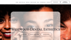 What Westwooddentalesthetics.com website looked like in 2020 (3 years ago)