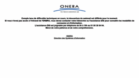 What Webmail.onera.fr website looked like in 2020 (3 years ago)