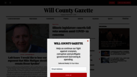 What Willcountygazette.com website looked like in 2020 (3 years ago)