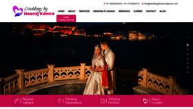 What Weddingsbyneerajkamra.com website looked like in 2020 (3 years ago)