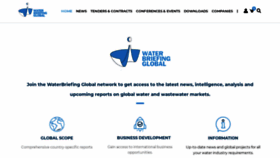 What Waterbriefingglobal.org website looked like in 2020 (3 years ago)