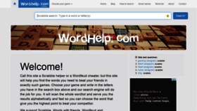 What Wordhelp.com website looked like in 2020 (3 years ago)