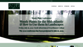 What Woodyplantconference.org website looked like in 2020 (3 years ago)