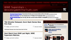 What Wrestlingwiththetruth.com website looked like in 2011 (12 years ago)