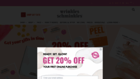 What Wrinklesschminkles.com.au website looked like in 2020 (3 years ago)