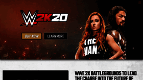 What Wwe.2k.com website looked like in 2020 (3 years ago)