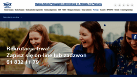 What Wspia.pl website looked like in 2020 (3 years ago)