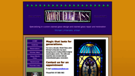 What Worldglassarts.com website looked like in 2020 (3 years ago)