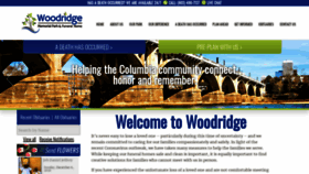 What Woodridgefuneralhome.com website looked like in 2020 (3 years ago)