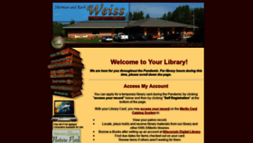 What Weisscommunitylibrary.com website looked like in 2020 (3 years ago)