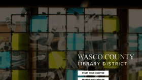 What Wascocountylibrary.com website looked like in 2020 (3 years ago)