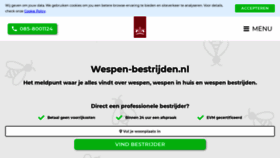 What Wespen-bestrijden.nl website looked like in 2020 (3 years ago)