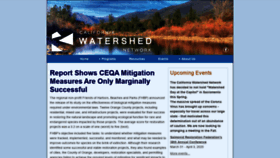 What Watershednetwork.org website looked like in 2020 (3 years ago)