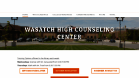 What Wasatchhighcounseling.com website looked like in 2020 (3 years ago)