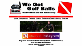 What Wegotgolfballs.com website looked like in 2020 (3 years ago)