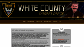 What Whitecountysheriff.org website looked like in 2020 (3 years ago)