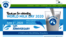 What Worldmilkday.org website looked like in 2020 (3 years ago)