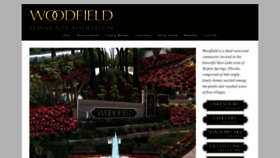 What Woodfieldcommunity.net website looked like in 2020 (3 years ago)