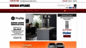 What Wisemanappliance.com website looked like in 2020 (3 years ago)