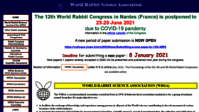 What World-rabbit-science.com website looked like in 2020 (3 years ago)