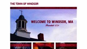 What Windsormass.com website looked like in 2020 (3 years ago)