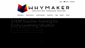 What Whymaker.co website looked like in 2020 (3 years ago)