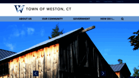 What Westonct.gov website looked like in 2020 (3 years ago)