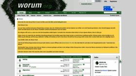 What Worum.org website looked like in 2020 (3 years ago)