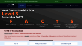 What West-dunbarton.gov.uk website looked like in 2020 (3 years ago)