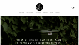 What Whywaste.co.nz website looked like in 2020 (3 years ago)
