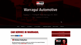 What Warragulautomotive.com.au website looked like in 2020 (3 years ago)