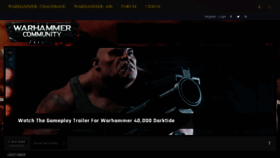 What Warhammercommunity.com website looked like in 2020 (3 years ago)