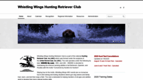 What Whistlingwingshrc.com website looked like in 2020 (3 years ago)