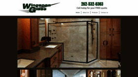 What Wingspanglass.com website looked like in 2020 (3 years ago)