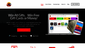 What Winallgifts.com website looked like in 2020 (3 years ago)