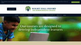 What Wolseyhalloxford.org.uk website looked like in 2020 (3 years ago)