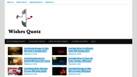 What Wishesquotz.com website looked like in 2020 (3 years ago)
