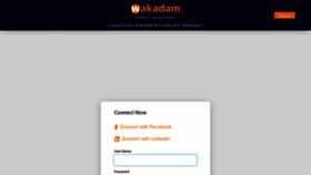 What Wakadam.com website looked like in 2020 (3 years ago)