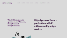 What Wisepublishing.com website looked like in 2020 (3 years ago)