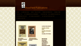 What Woodyardpublications.com website looked like in 2020 (3 years ago)
