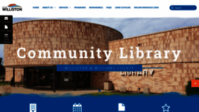 What Willistonndlibrary.com website looked like in 2020 (3 years ago)