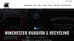 What Winchesterrubbish.com website looked like in 2020 (3 years ago)