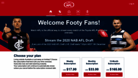 What Watchafl.com.au website looked like in 2020 (3 years ago)