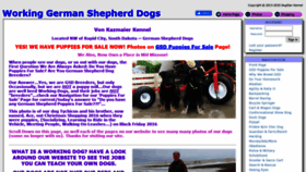 What Workinggermanshepherddogs.com website looked like in 2020 (3 years ago)
