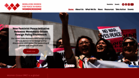 What Womencrossdmz.org website looked like in 2020 (3 years ago)