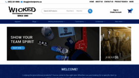 What Wickedpromotionalproducts.com website looked like in 2020 (3 years ago)