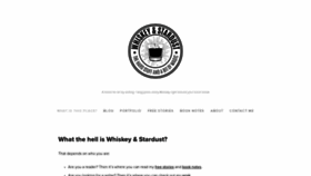 What Whiskeyandstardust.com website looked like in 2020 (3 years ago)