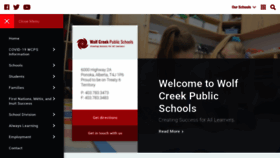 What Wolfcreek.ab.ca website looked like in 2020 (3 years ago)