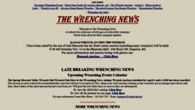 What Wrenchingnews.com website looked like in 2020 (3 years ago)