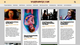 What Weirdomatic.com website looked like in 2020 (3 years ago)